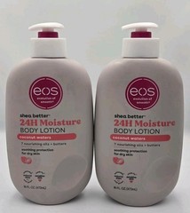 eos Shea Better Body Lotion- Coconut Waters, 24-Hour 16 Fl Oz (Pack of 2)