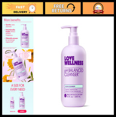 pH Balanced Feminine Cleanser | Intimate Hygiene Wash | Fragrance-Free, Aloe Ver