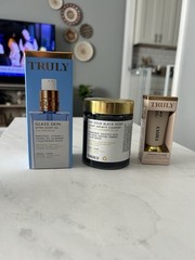 TRULY Glass Skin After Shave Oil & 24K Gold Black Soap & Vanilla Baby Lip Gloss