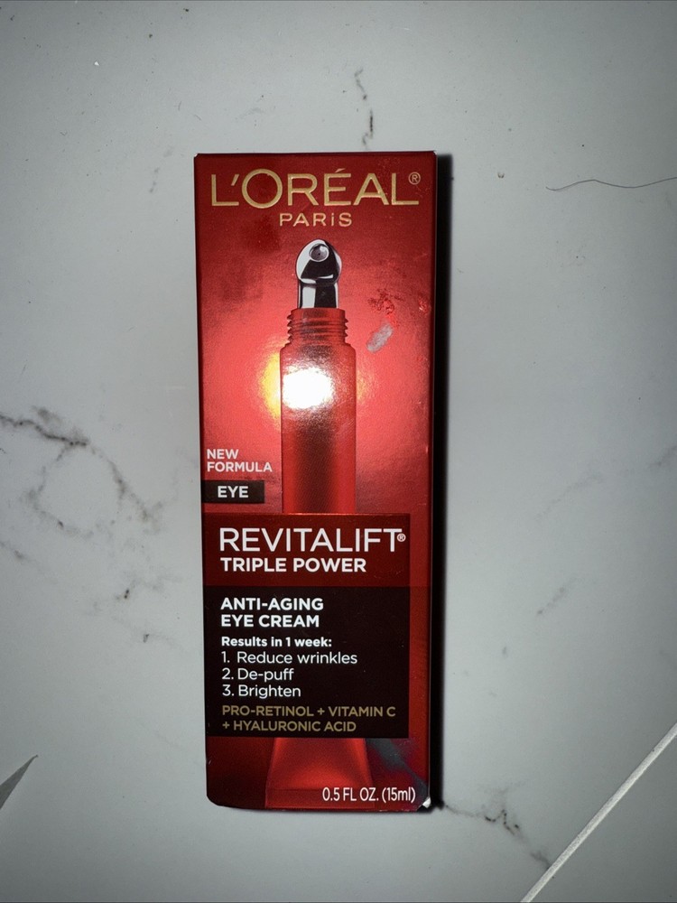 L&rsquo;Oreal Eye Revitalift Triple Power Anti-Aging Cream 0.5oz