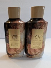 NEW * BATH AND BODY WORKS LOT 2 * VANILLA CAFE BODY LOTION * 8fl Oz Each