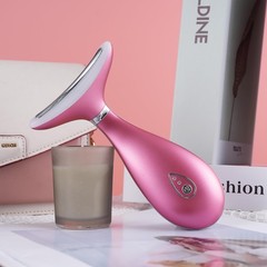 VRAIKO Lily Neck Face Massager, Sculpting Tool, No Stand, Spicy Pink