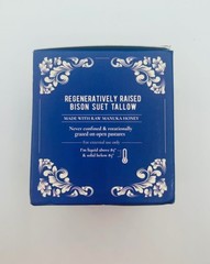 Whipped Bison Tallow Balm w/ Manuka Honey, Jojoba, Rose Geranium Oil NEW
