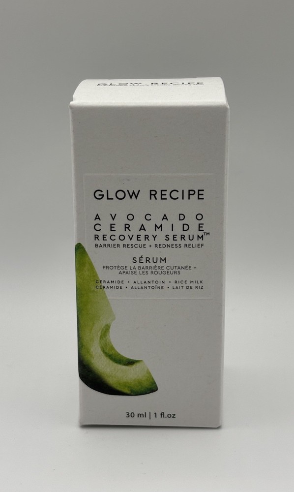 NEW NIB GLOW RECIPE Avocado Ceramide Recovery Serum Full Size 30ml/1oz AUTHENTIC