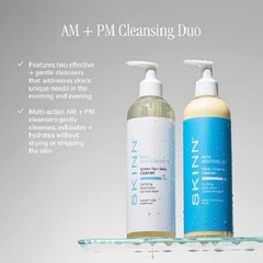 #SKINN Non-Negotiables AM and PM Cleansers with Reusable Cleansing Cloth