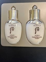 The History of WHOO Radiant Rejuvenating Balancer 25ml + Emulsion 25ml US Seller