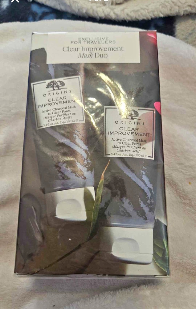 Origins Clear Improvement Pore-Clearing Bamboo Charcoal Mask Duo 3.4 oz