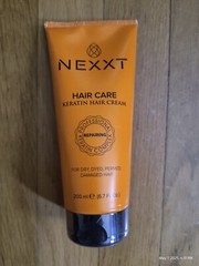 NEXXT Beauty Keratin Hair Treatment Cream 6.7 Floz Dry Permed Damaged Hair Seal