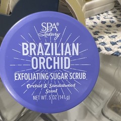 Spa Luxury Brazilian Orchid Exfoliating Sugar Body Scrub Orchid Sandalwood 5 oz