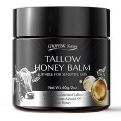 Tallow and Honey Balm for FaceBeef Tallow for Skin Organic Grass-fed Beef