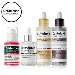 Dr.Melaxin 4pc Set Rice Peeling Ampoule Spicule Serum Picotonic Shot K-Beauty