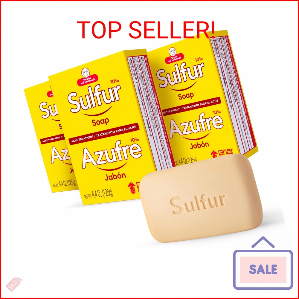 Biosulfur Grisi Acne Treatment Soap: Deep Cleansing, Acne-Fighting, Reduces Infl