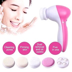 5-in-1 Electric Facial Cleansing Brush Waterproof Spin Face Exfoliator Massager