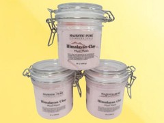 MAJESTIC PURE COSMECEUTICALS HIMALAYAN CLAY MUD MASK 10 OZ LOT OF 3