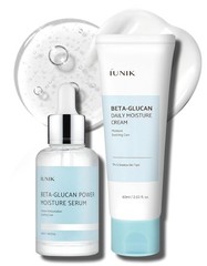 iUNIK Beta Glucan Daily Moisture Cream & Power Moisture Serum 60ml 50ml K-Beauty