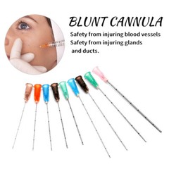 Disposable 5-100PCS Blunt Tip Filler Cannula 21G 22G 23G 25G 27G Stainless Steel