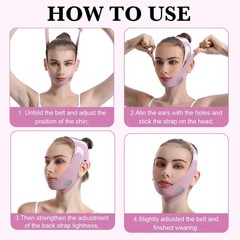 Adjustable Chin Strap Jawline Shaper & Exerciser Reusable V-Line Face Mask USA